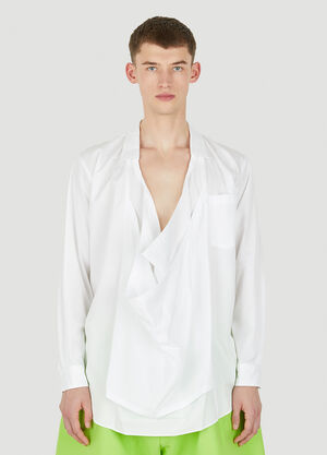 Comme Des Garçons Homme Plus Draped Shirt White hpl0150002
