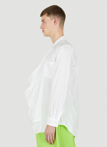 Draped Shirt Comme Des Garçons Homme Plus Draped Shirt White hpl0150002
