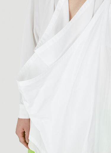 Comme Des Garçons Homme Plus Draped Shirt White hpl0150002