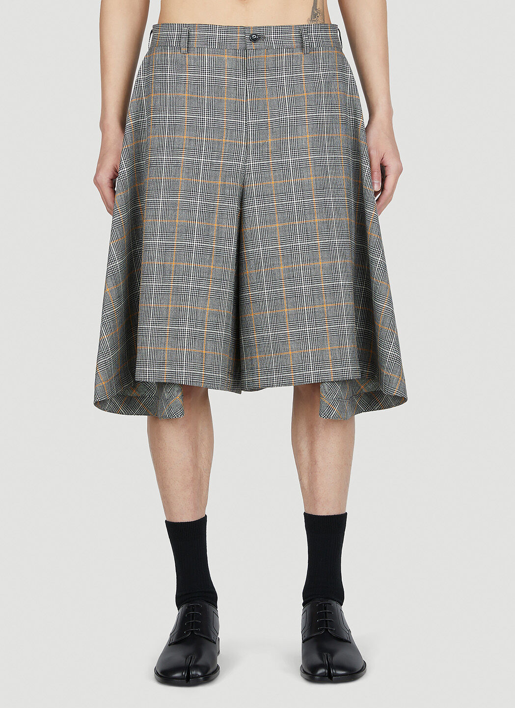 comme des garçon homme plus スカートショーツ Comme Des Garçons Homme Plus Men's' Skirt Check Shorts in