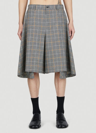 Comme Des Garçons Homme Plus 格纹裙裤 灰色 hpl0152009