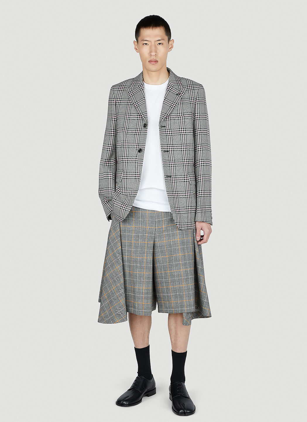 Comme Des Garçons Homme Plus Men's' Skirt Check Shorts in