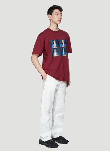 HPNX X LN-CC Collaboration T-Shirt HPNX HPNX X LN-CC Collaboration T-Shirt Burgundy hpn0338003