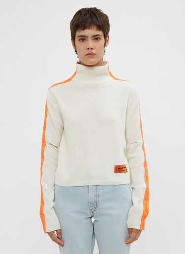 Cropped CTNMB Ribbed Turtle Neck Sweater Heron Preston Cropped CTNMB Ribbed Turtle Neck Sweater White hrp0234009