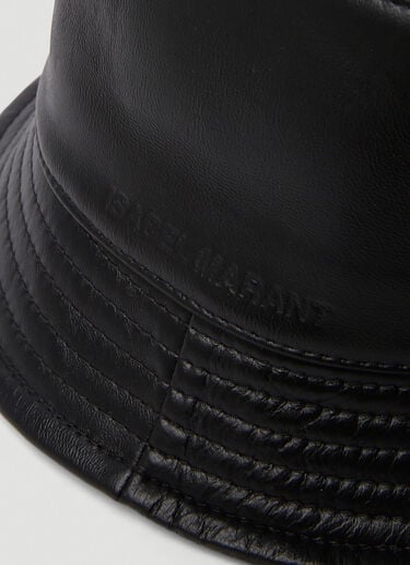Haley 皮革渔夫帽 Isabel Marant Haley 皮革渔夫帽 黑 ibm0150014