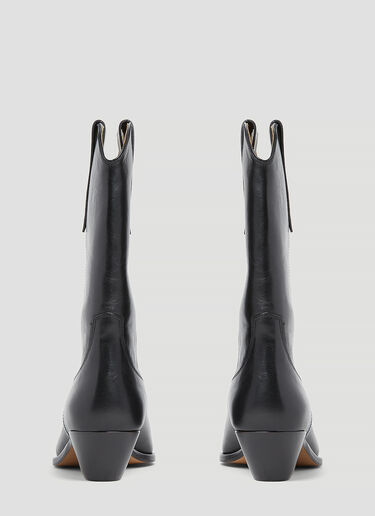 Isabel Marant 듀에르토 가죽 카우보이 부츠 블랙 ibm0253025