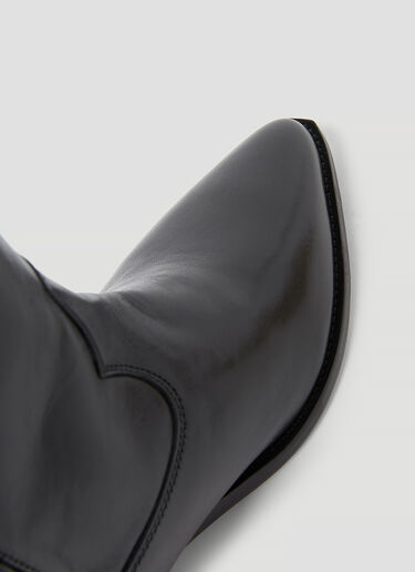 Isabel Marant 듀에르토 가죽 카우보이 부츠 블랙 ibm0253025