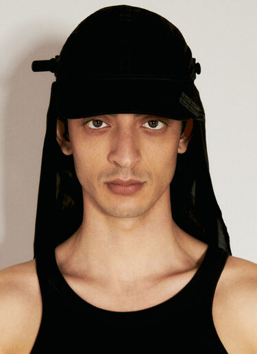 Object C11 Baseball Cap With Veil Innerraum Object C11 Baseball Cap With Veil Black inn0356008
