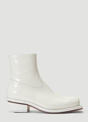 ION Squared-Toe Cowboy Boots White ion0340003