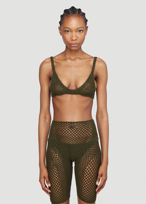 Isa Boulder Explore Crochet Bra Green isa0242009