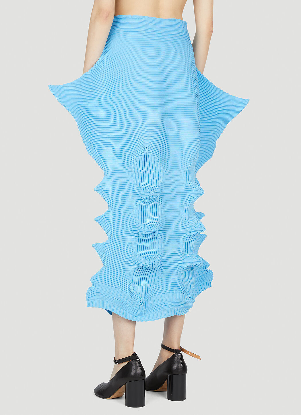 お値下げ‼️　ISSEY MIYAKE レースアップスカート Issey Miyake レディース リンケージスカート の ブルー | LN-CC®