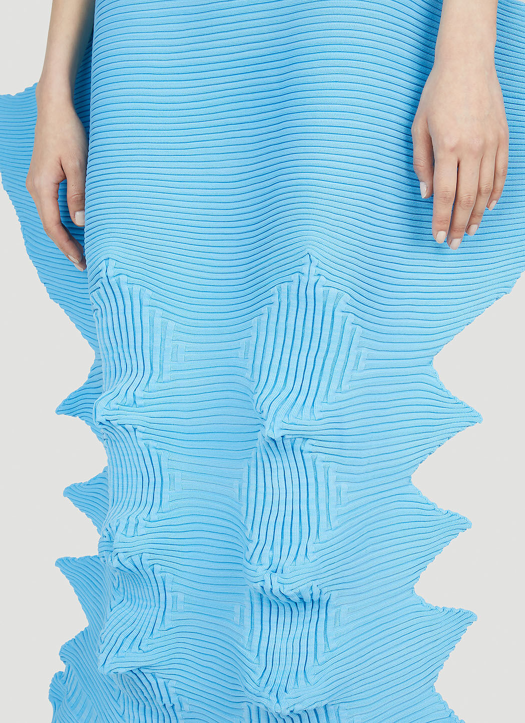 ISSEY MIYAKE フリンジスカート Issey Miyake レディース リンケージスカート の ブルー | LN-CC®