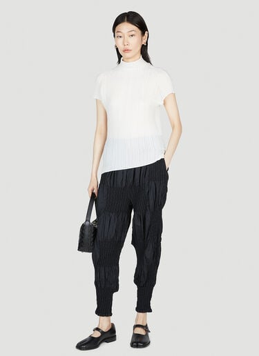 Wooly Pleats Top Issey Miyake Wooly Pleats Top White ism0253003