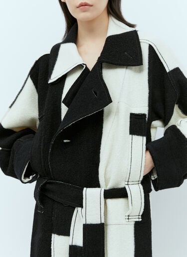 컬러 블록 코트 Issey Miyake 컬러 블록 코트 화이트 ism0254005