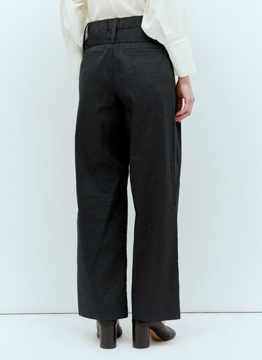 모양 잡힌 멤브레인 팬츠 Issey Miyake 모양 잡힌 멤브레인 팬츠 블랙 ism0256002