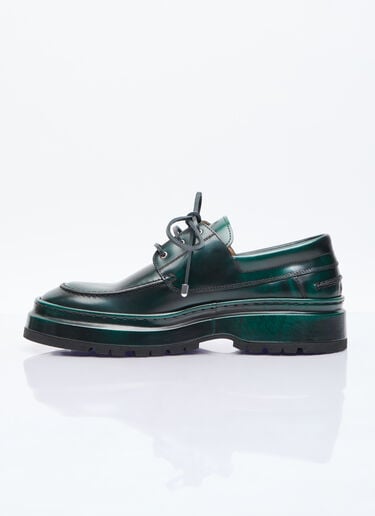Les Bateau Pavane Lace-Up Shoes Jacquemus Les Bateau Pavane Lace-Up Shoes Green jac0156020