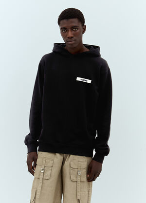 Jacquemus Le Hoodie Gros Grain Sweatshirt Black jac0158010