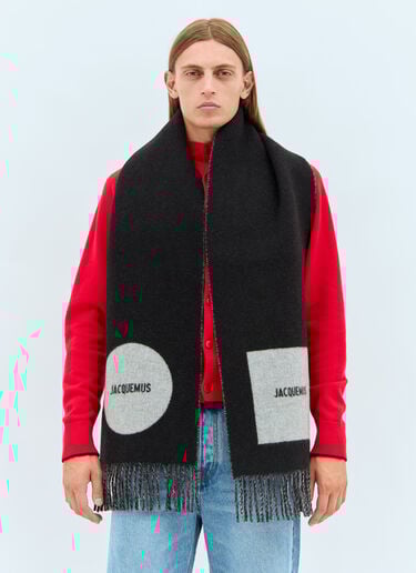 L'Echarpe Rond Carre 围巾 Jacquemus L'Echarpe Rond Carre 围巾 黑色 jac0158020
