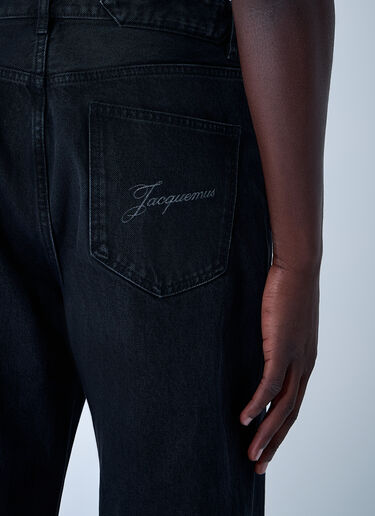 Jacquemus Le De-Nimes Droit ジーンズ  ブラック jac0162006
