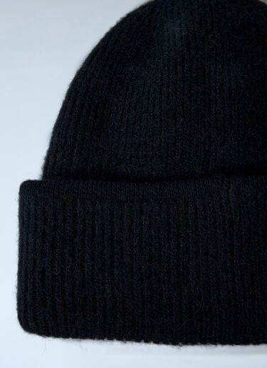 Logo Motif Beanie Hat Jacquemus Logo Motif Beanie Hat Black jac0162018