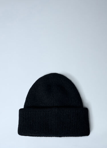 Logo Motif Beanie Hat Jacquemus Logo Motif Beanie Hat Black jac0162018