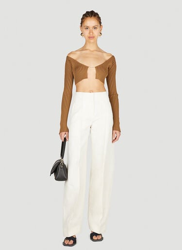 La Maille Pralu Top Jacquemus La Maille Pralu Top Brown jac0251036