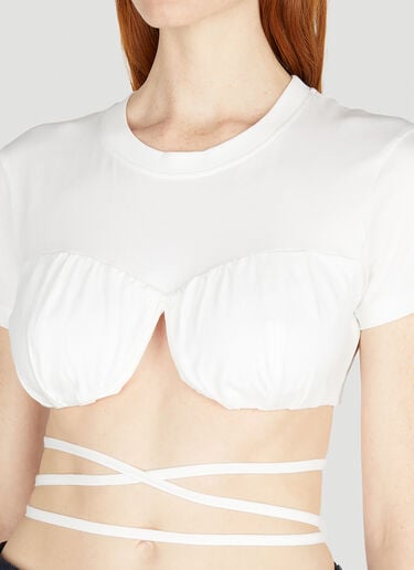 르 바시 티셔츠 Jacquemus 르 바시 티셔츠 화이트 jac0251044