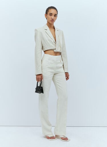 La Veste Bahia Courte 西装外套 Jacquemus La Veste Bahia Courte 西装外套 乳白色 jac0254009