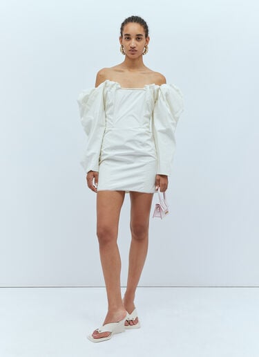 La Robe 塔夫绸迷你连衣裙 Jacquemus La Robe 塔夫绸迷你连衣裙 乳白色 jac0254014