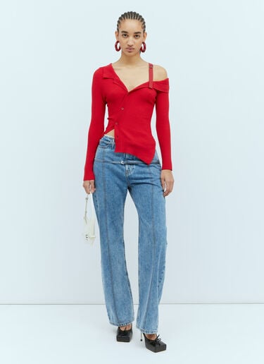 라 마유 콜린 카디건 Jacquemus 라 마유 콜린 카디건 레드 jac0254033