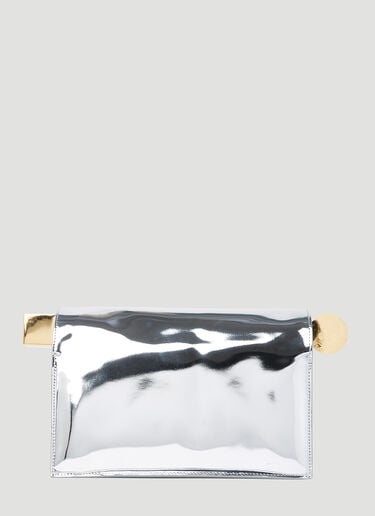 Jacquemus 라 포셰트 롱 카레 클러치 실버 jac0254085