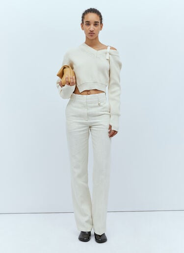 라 마이유 세빌 스웨터 Jacquemus 라 마이유 세빌 스웨터 화이트 jac0254120