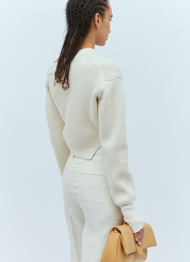 라 마이유 세빌 스웨터 Jacquemus 라 마이유 세빌 스웨터 화이트 jac0254120