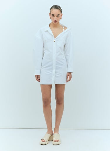 La Mini Robe Chemise 连衣裙 Jacquemus La Mini Robe Chemise 连衣裙 白色 jac0256011