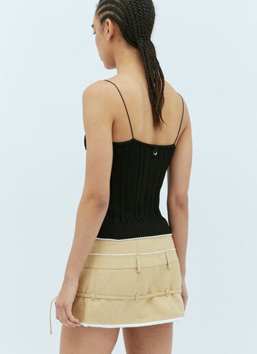 Jacquemus 르 오 벨라 탑 블랙 jac0256031