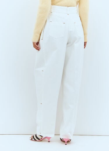 Le De-Nimes Curzi 牛仔裤 Jacquemus Le De-Nimes Curzi 牛仔裤 白色 jac0258009