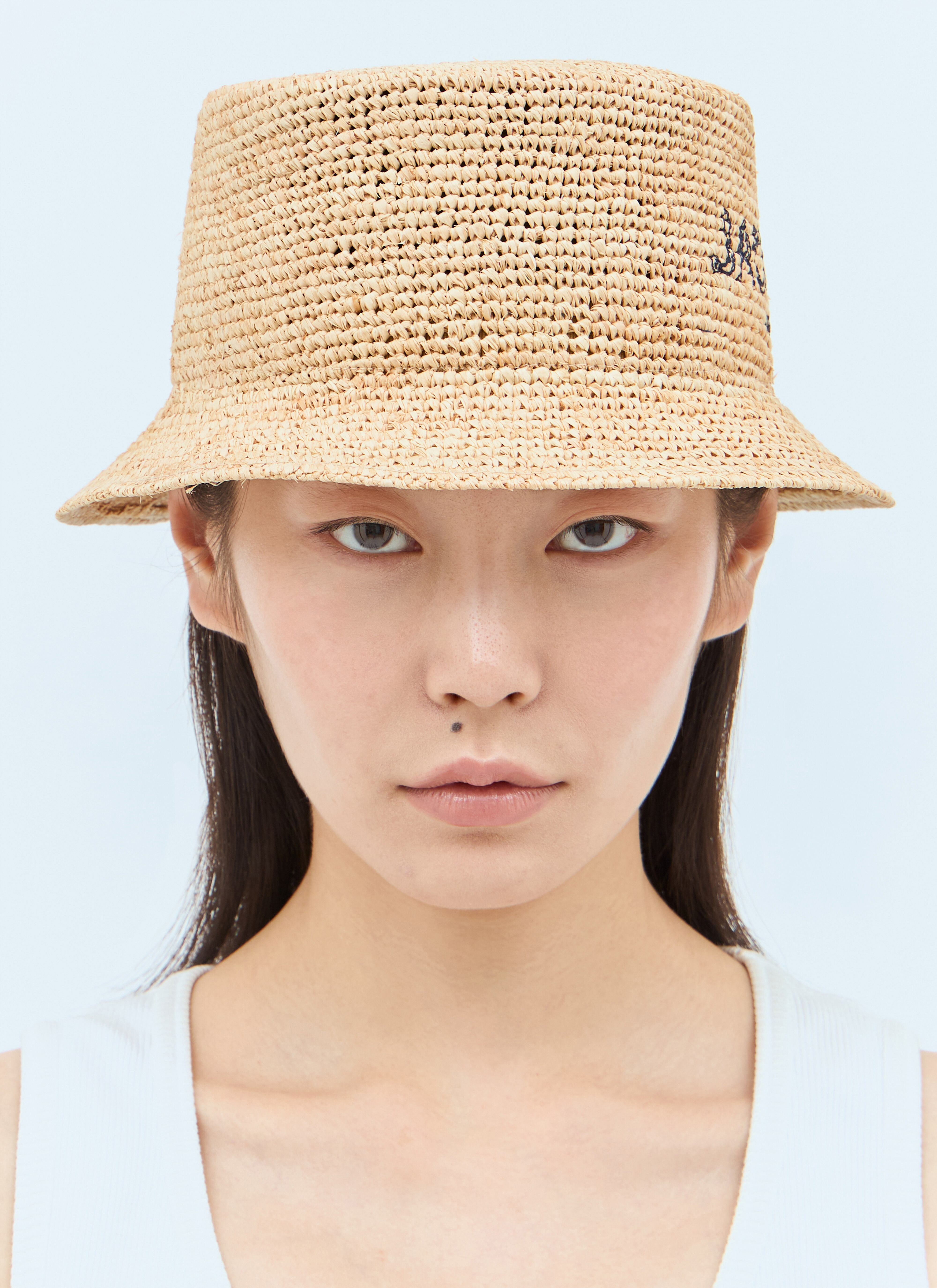 【関税込み】JACQUEMUS ベージュ 'Le Bob Pesco' ビーチハット Beige 'Le Bob Pesco' Beach Hat by JACQUEMUS on Sale