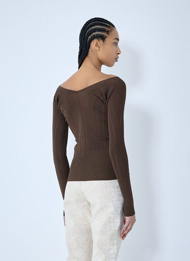 Jacquemus Le Haut Pralu Top Brown jac0260011