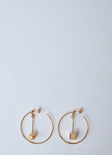 Les Creoles Nodo Earrings Jacquemus Les Creoles Nodo Earrings Gold jac0260042