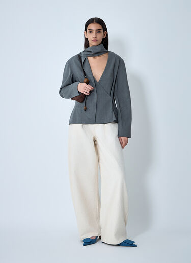 Le De-Nimes Ovalo Jeans Jacquemus Le De-Nimes Ovalo Jeans White jac0262005
