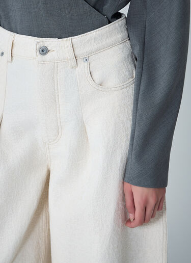 Le De-Nimes Ovalo Jeans Jacquemus Le De-Nimes Ovalo Jeans White jac0262005
