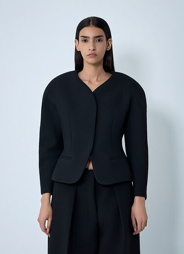 Jacquemus La Petite Veste Ovalo jacket Black jac0262012