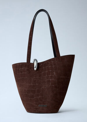 Jacquemus Le Bambola Moyen Bucket Bag Dark Brown jac0262048