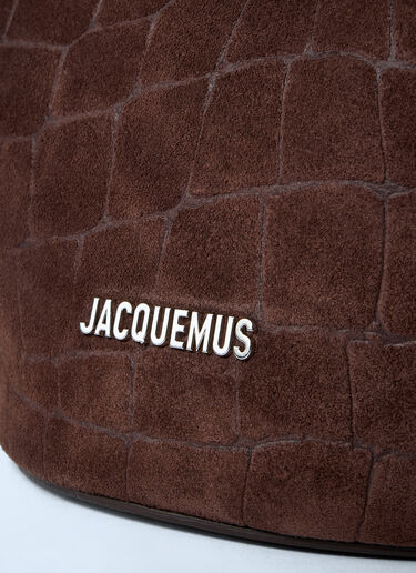 Le Bambola Moyen Bucket Bag Jacquemus Le Bambola Moyen Bucket Bag Dark Brown jac0262048