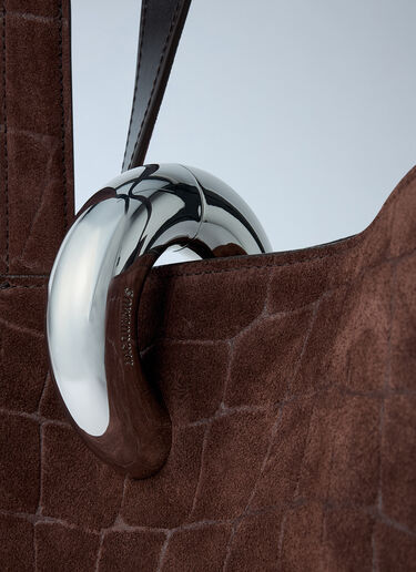 Le Bambola Moyen Bucket Bag Jacquemus Le Bambola Moyen Bucket Bag Dark Brown jac0262048