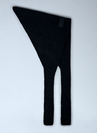Le Chale Gros Grain Scarf Jacquemus Le Chale Gros Grain Scarf Black jac0362002