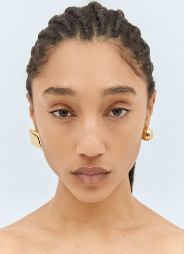 Jacquemus 레 롱드 카레 귀걸이 골드 jas0256005