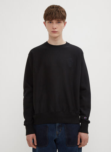 Logo Crew Neck Sweater Joe Garvey Logo Crew Neck Sweater Black jgv0334001