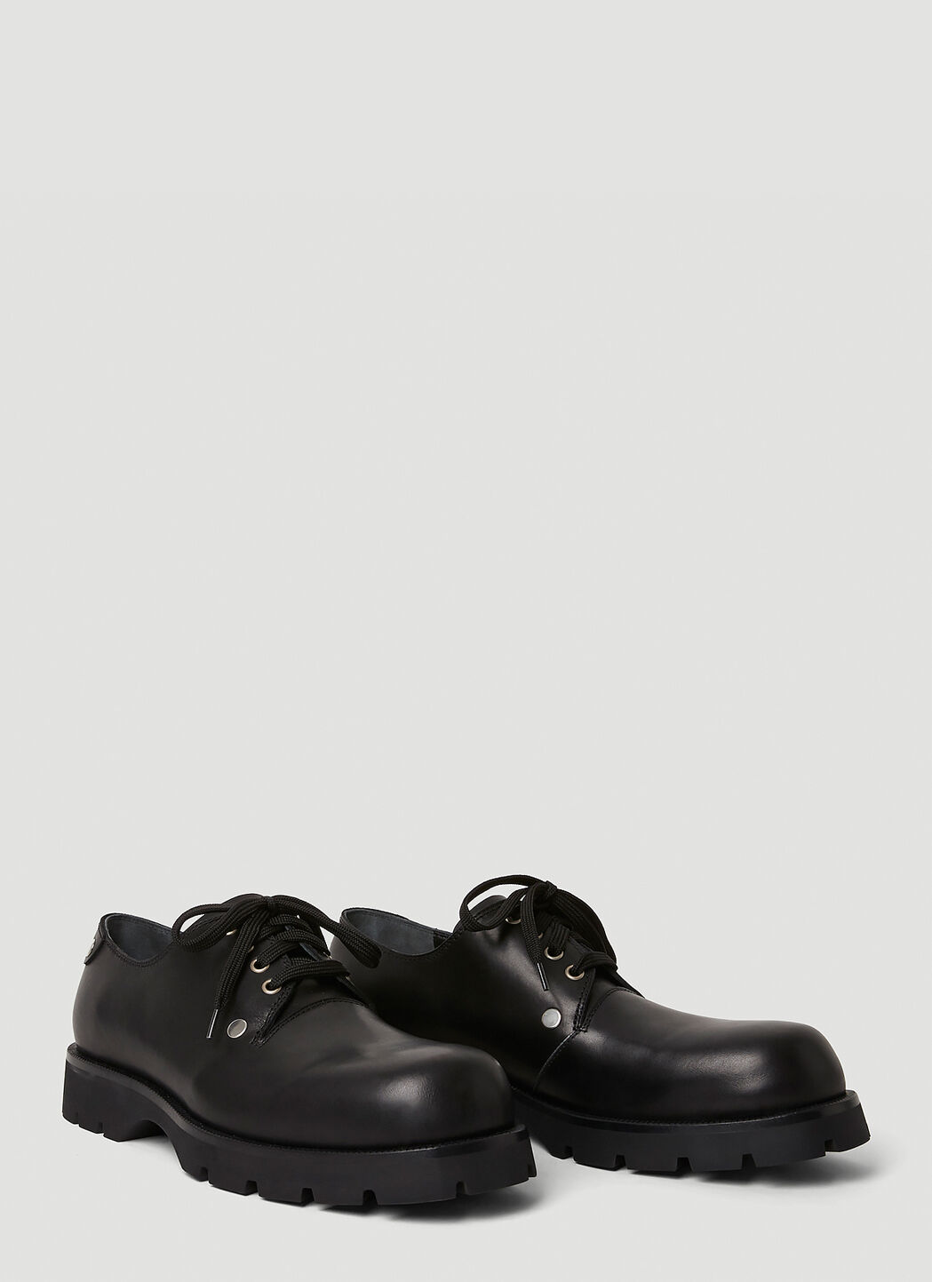 靴 Jil Sander 21aw Derby Jil Sander round-toe Leather Derby Shoes | Black | FARFETCH CA