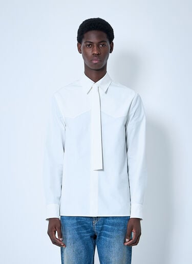 Jil Sander Classic Shirt With Tie White jil0160002